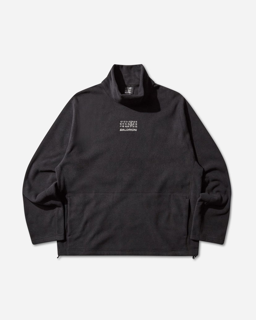 Mikina Maison Margiela High Neck Longsleeve Fleece Pullover Čierna | SH0NH0019 899