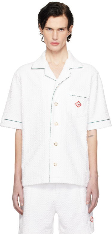 Košeľa Casablanca Towelling Monogram Shirt Biela | U-MPS25-SH-085-02, 0