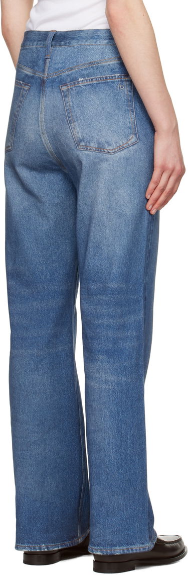 Džínsy rag & bone rag & bone Miramar Terry Shea Ankle-Length Jeans Modrá | WCW25S70008200, 2