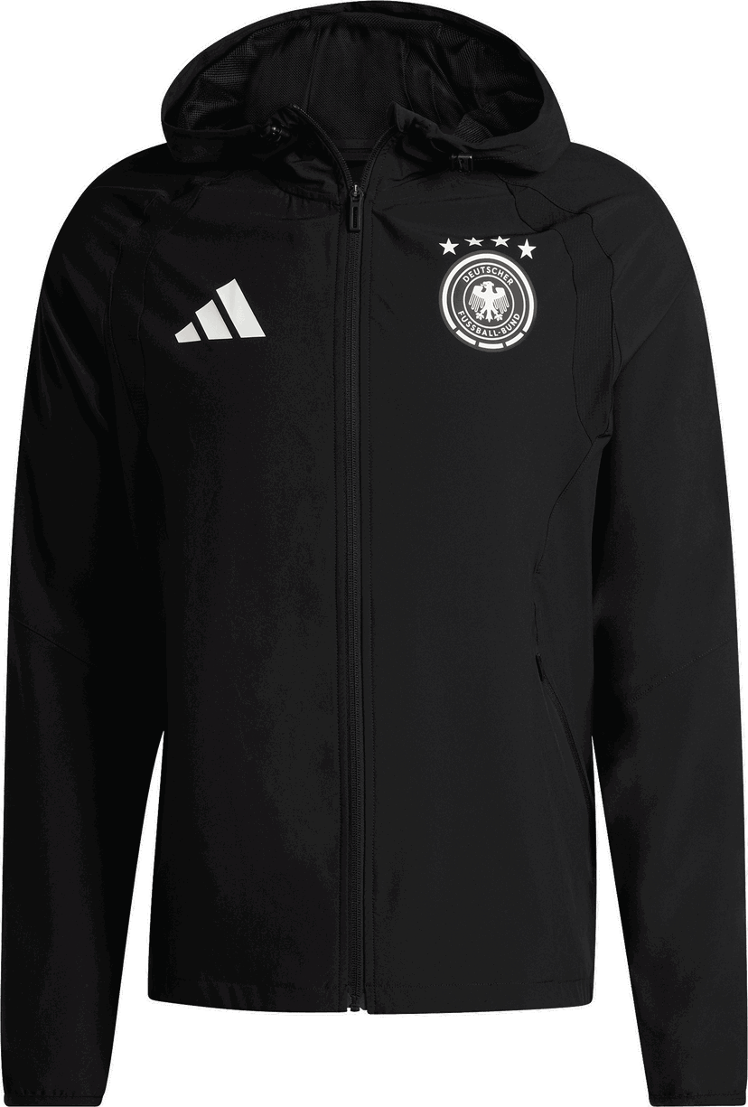 Vetrovka adidas Originals Germany Trio Travel Hooded Windbreaker Čierna | jz9326
