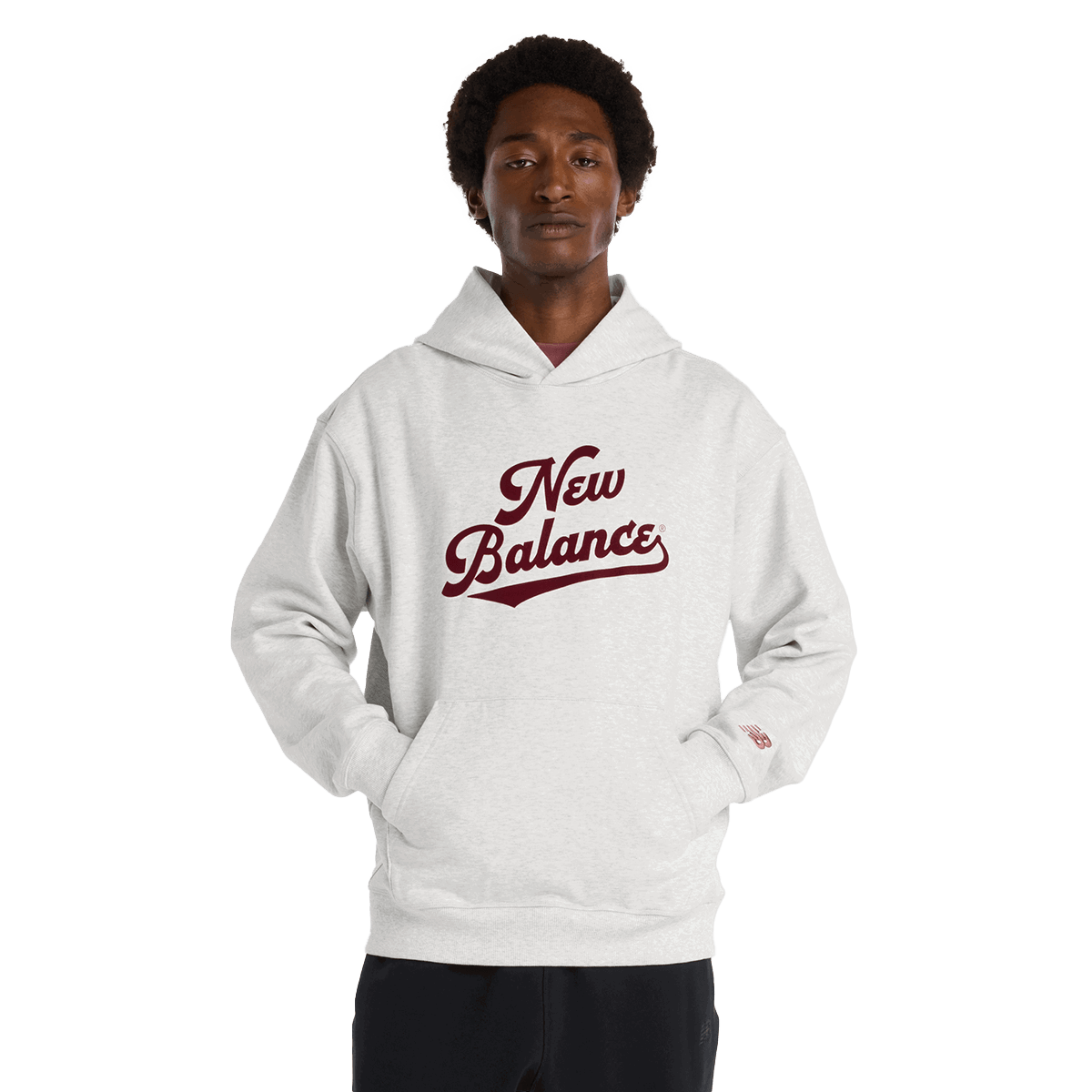 Mikina New Balance Athletics Legacy Hoodie Šedá | MT53902-AHH, 0