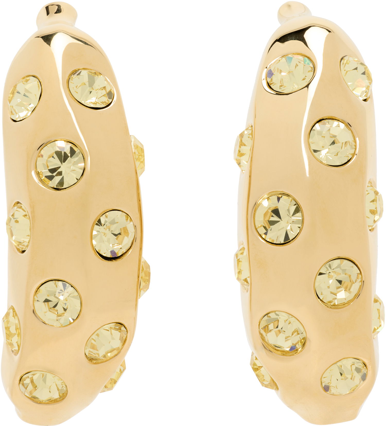 Náušnice Jacquemus Jacquemus La Croisière 'The Bananes' Gold-Tone Crystal Earrings Žltá | 25E251JW741-5101, 0