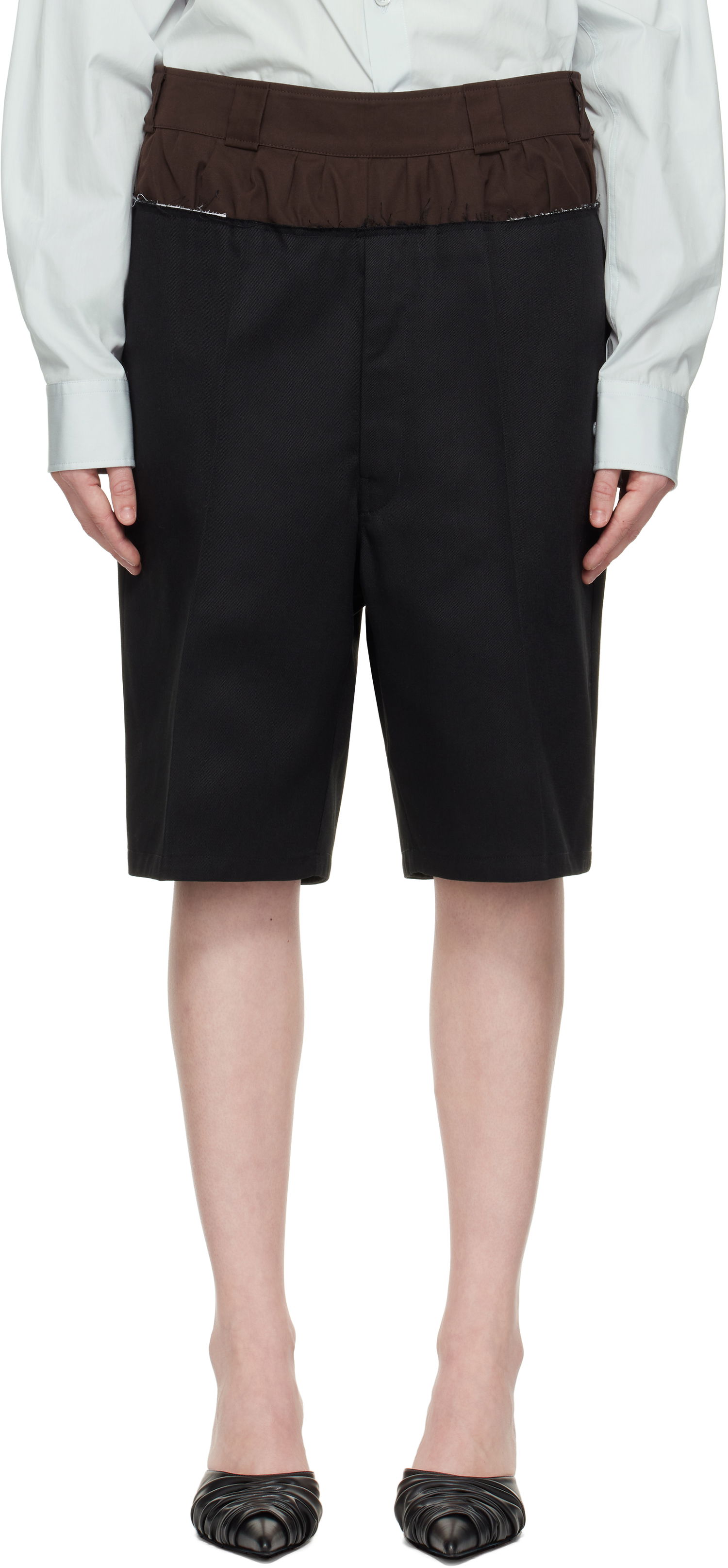 Šortky Maison Margiela Maison Margiela 'Anonymity Of The Lining' Tailored Shorts Čierna | S51MU0070 MTN075, 0