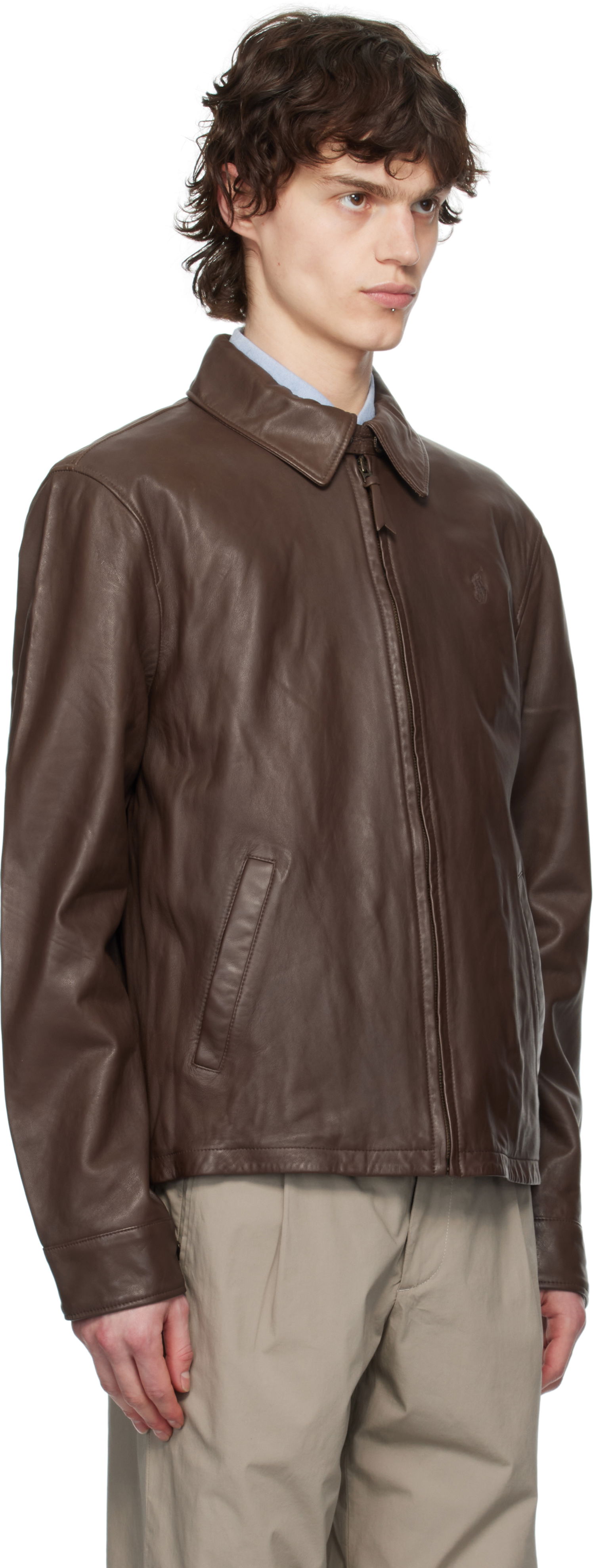 Polo Ralph Lauren Zip Leather Jacket