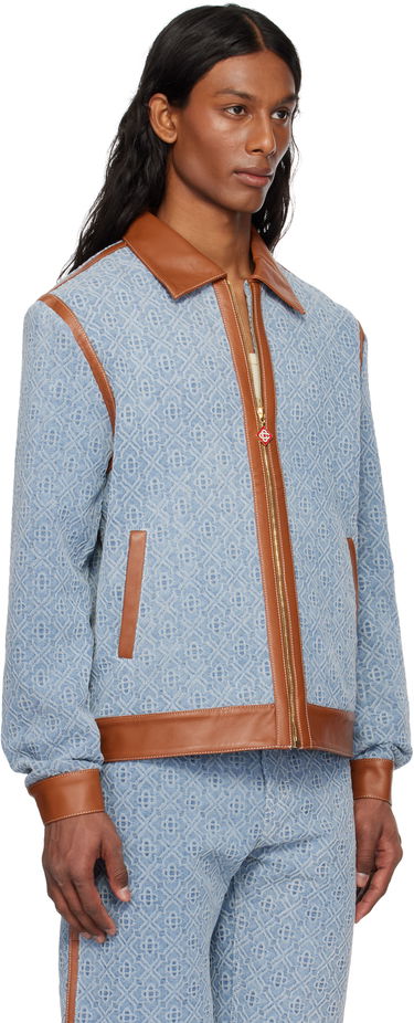 Bomber bunda Casablanca Casablanca Monogram Denim Jacket Modrá | MPS25-JK-339-01, 1