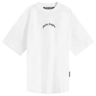 Tričko Palm Angels Curved Logo T-Shirt Biela | PMAA002S25JER0010310, 0