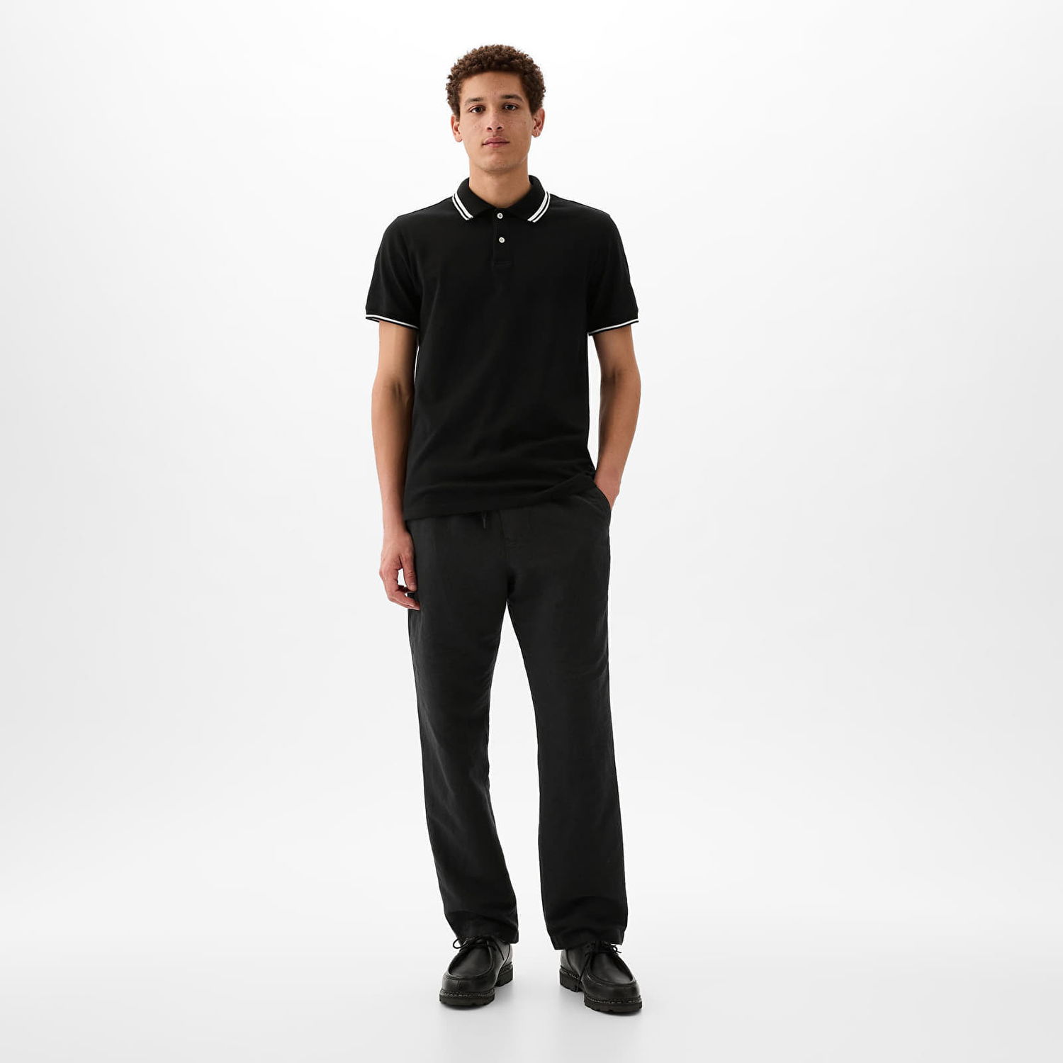 Nohavice GAP Linen Pull On Pants Moonless Night Navy | 870590-02, 0