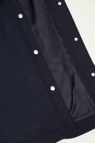 Bunda MAISON KITSUNÉ Maison Kitsune Workwear Wool Shirt Jacket Modrá | NW02211WM0026, 4