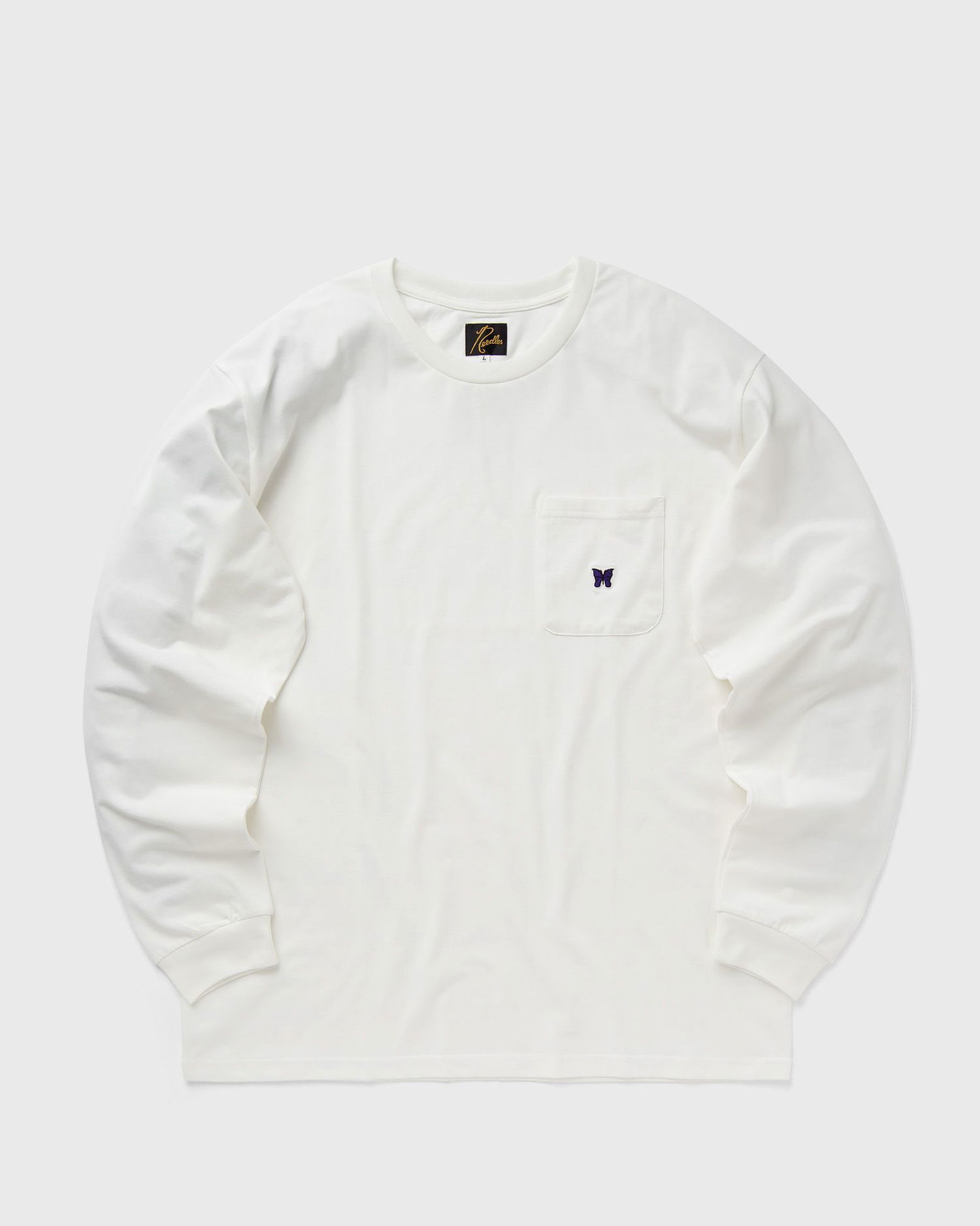 Tričko Needles Crew Neck Biela | PU307-A-WHITE, 0