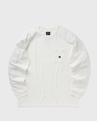 Tričko Needles Crew Neck Biela | PU307-A-WHITE, 0