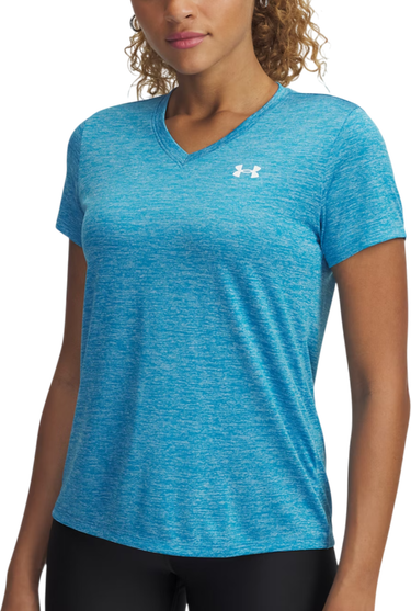 Tričko Under Armour Under Armour Tech Twist V-Neck Short Sleeve T-Shirt Modrá | 1384227-452, 0