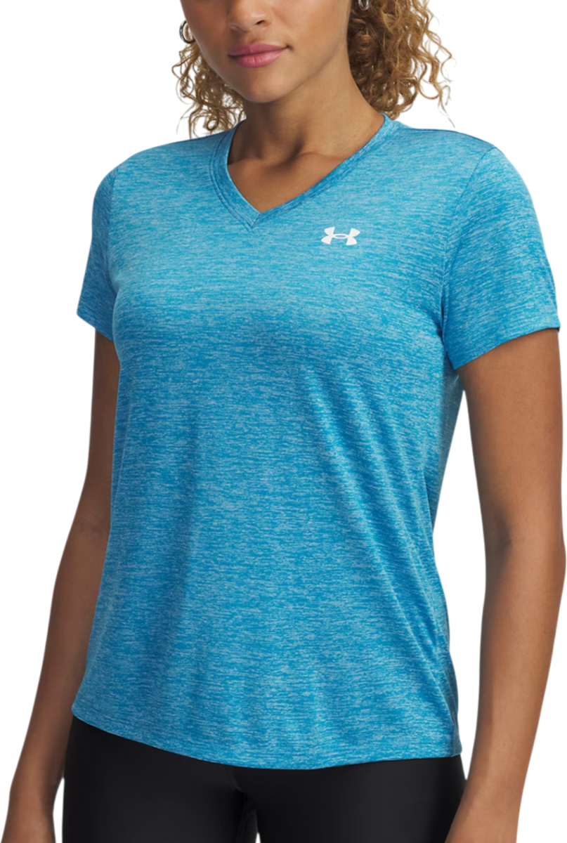 Tričko Under Armour Under Armour Tech Twist V-Neck Short Sleeve T-Shirt Modrá | 1384227-452