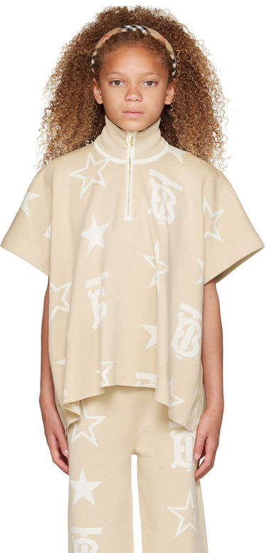 Sveter Burberry Burberry Kids Sylvie Poncho Béžová | 8057913, 0