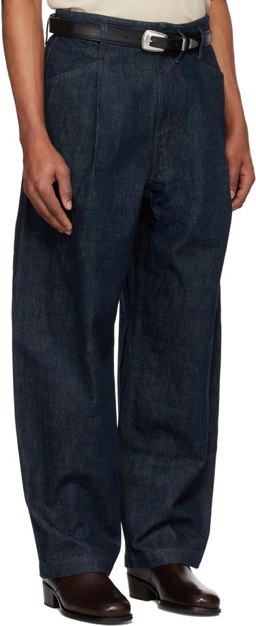 Džínsy LEMAIRE LEMAIRE Pleated Workwear Jeans Modrá | PA1201 LD068, 1