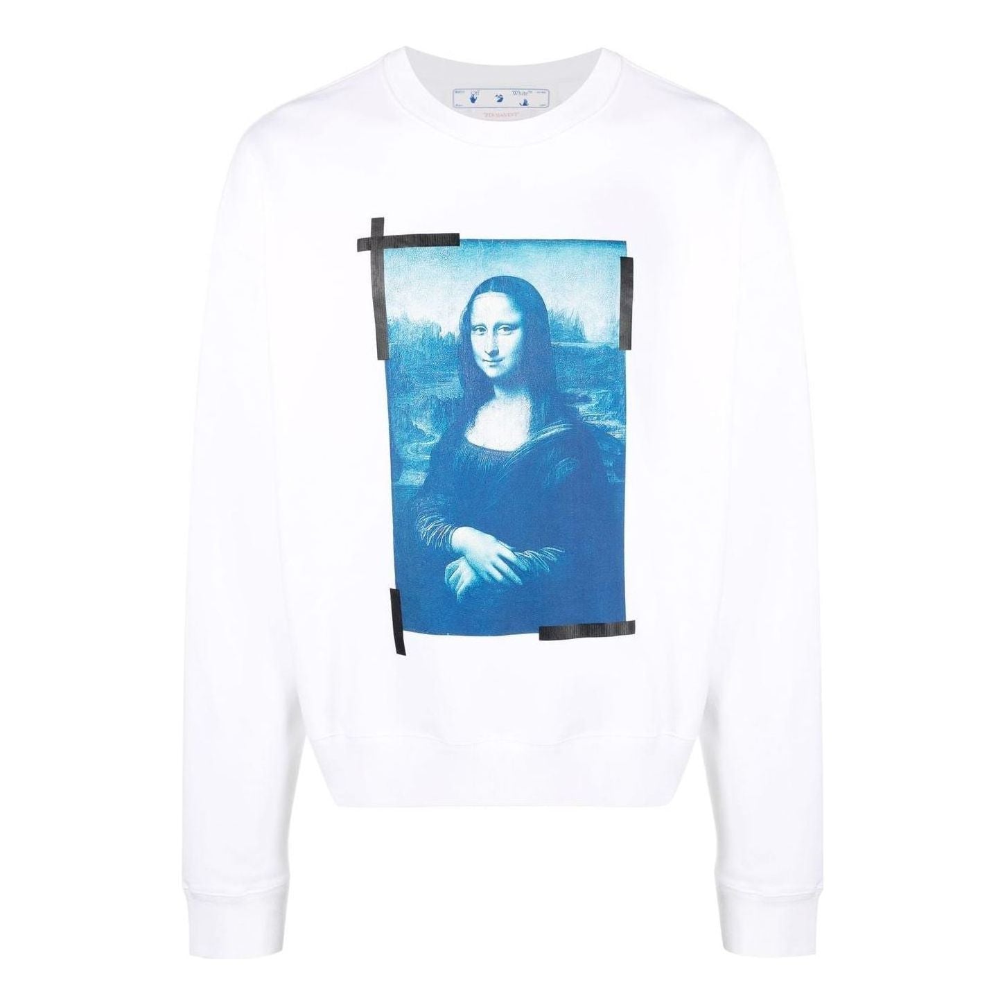 Mikina Off-White Off-White Mona Lisa Graphic Sweatshirt Biela | OMBA058C99FLE0030145, 0