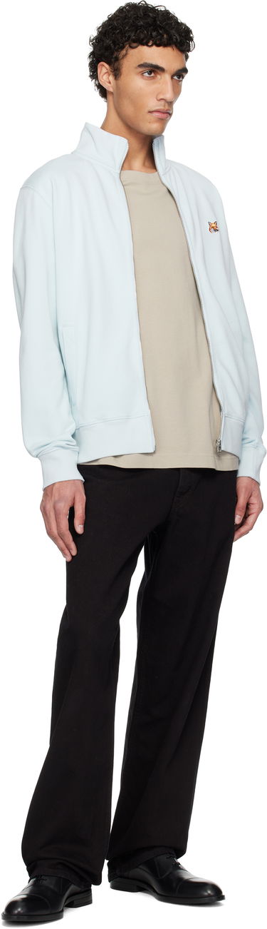 Mikina MAISON KITSUNÉ Maison Kitsuné Fox Head Patch Full-Zip Sweatshirt Modrá | OM02134KM0001, 3