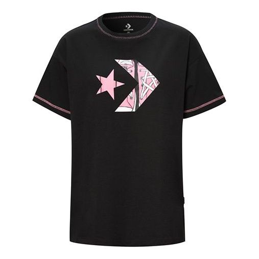 Tričko Converse Converse Loose Graphic Print T-Shirt Čierna | 10020855001