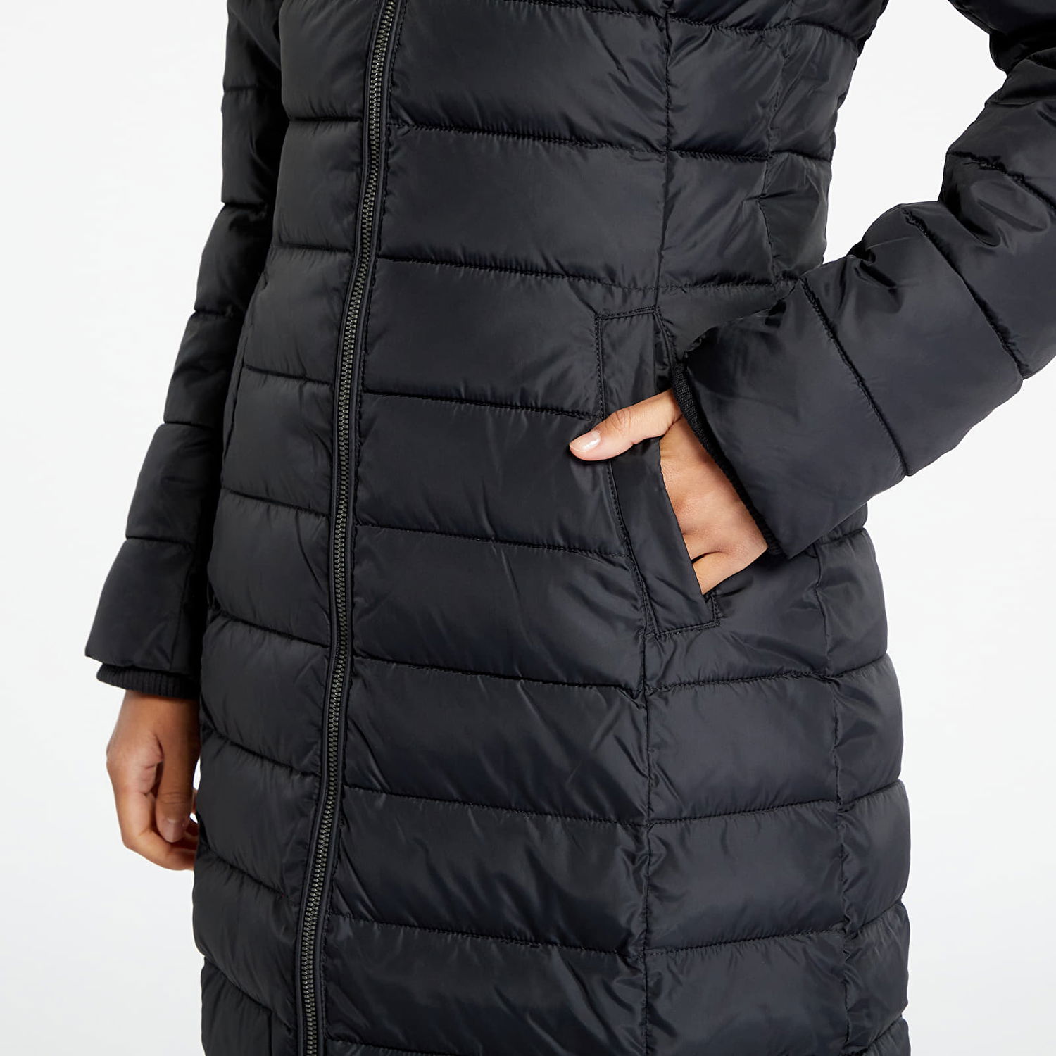 Kabáty Tommy Hilfiger Basic Hooded Coat Čierna | DW0DW14385 BDS, 1