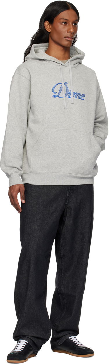 Mikina Dime Cursive Logo Hoodie Šedá | DIME2SP2544GRY, 3