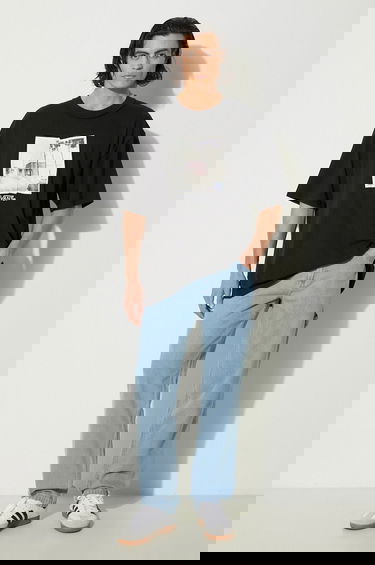 Tričko Vans Premium Classics LX Broadway Oversized Graphic T-Shirt Čierna | VN000HQ8BLK1, 1