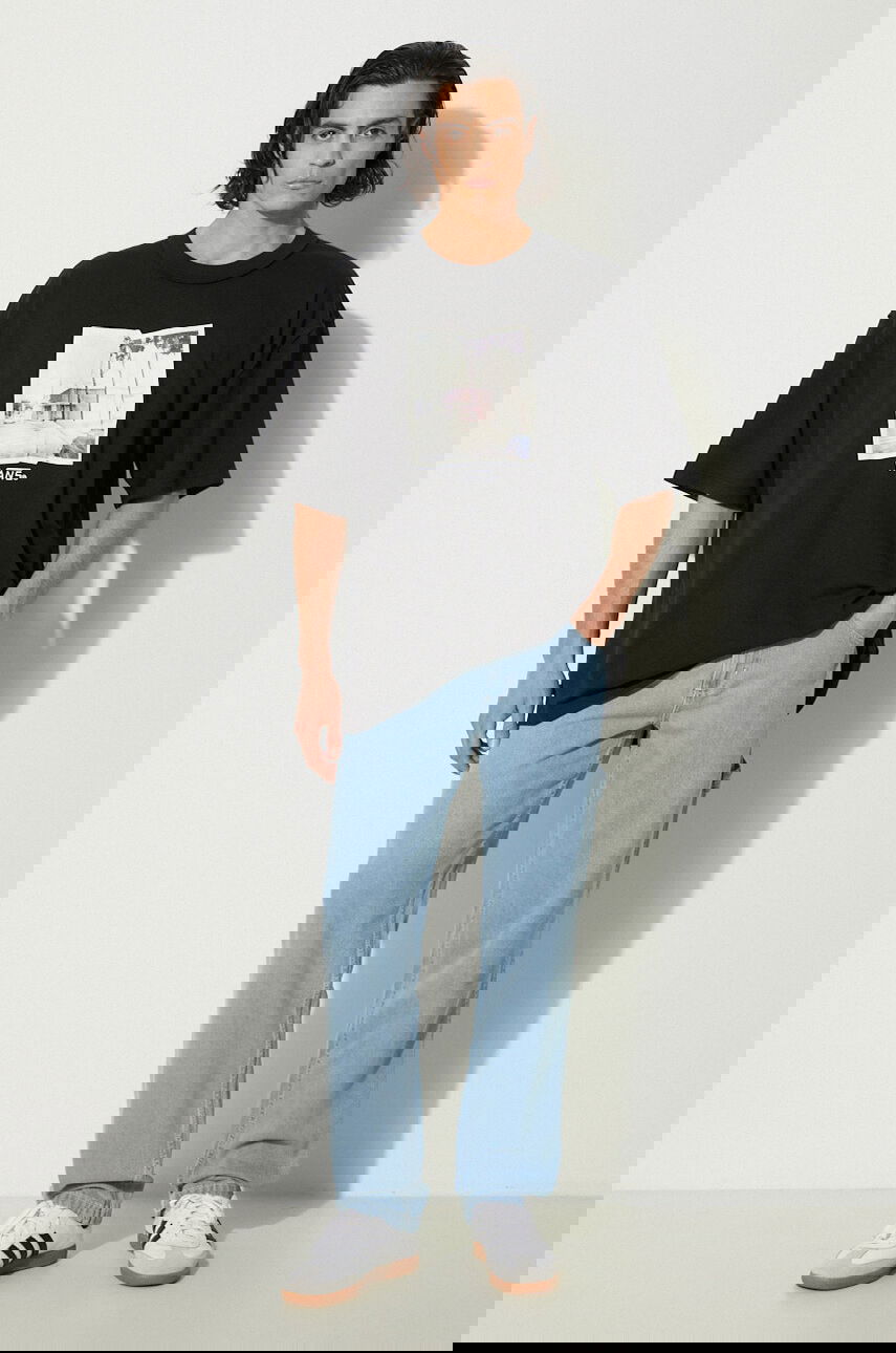 Tričko Vans Premium Classics LX Broadway Oversized Graphic T-Shirt Čierna | VN000HQ8BLK1, 1