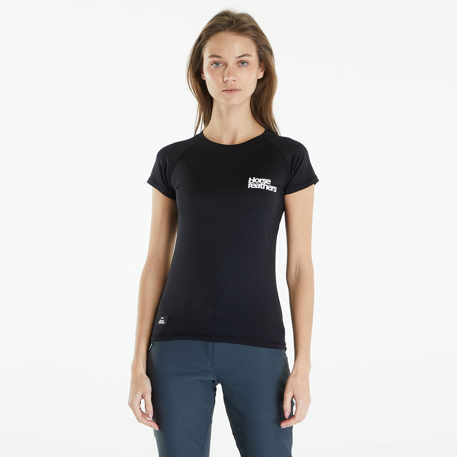 Tričko Horsefeathers Top Vala Top Black/ White Čierna | TW026C, 0