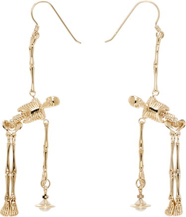 Náušnice Vivienne Westwood Skeleton Earrings Metalická | 6203008Q-02R445-, 0