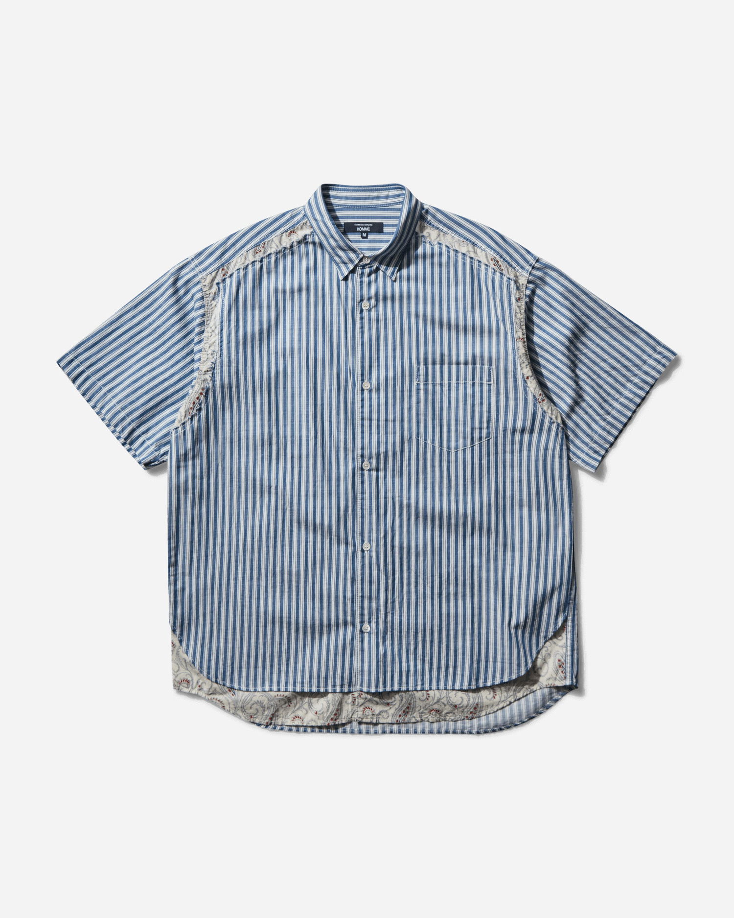 Košeľa Comme des Garçons Striped Shortsleeve Shirt Modrá | HO-B019-051 001, 0