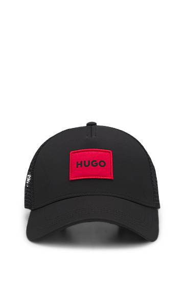 Šiltovka BOSS HUGO Twill Trucker Cap with Logo Label Čierna | 50519398