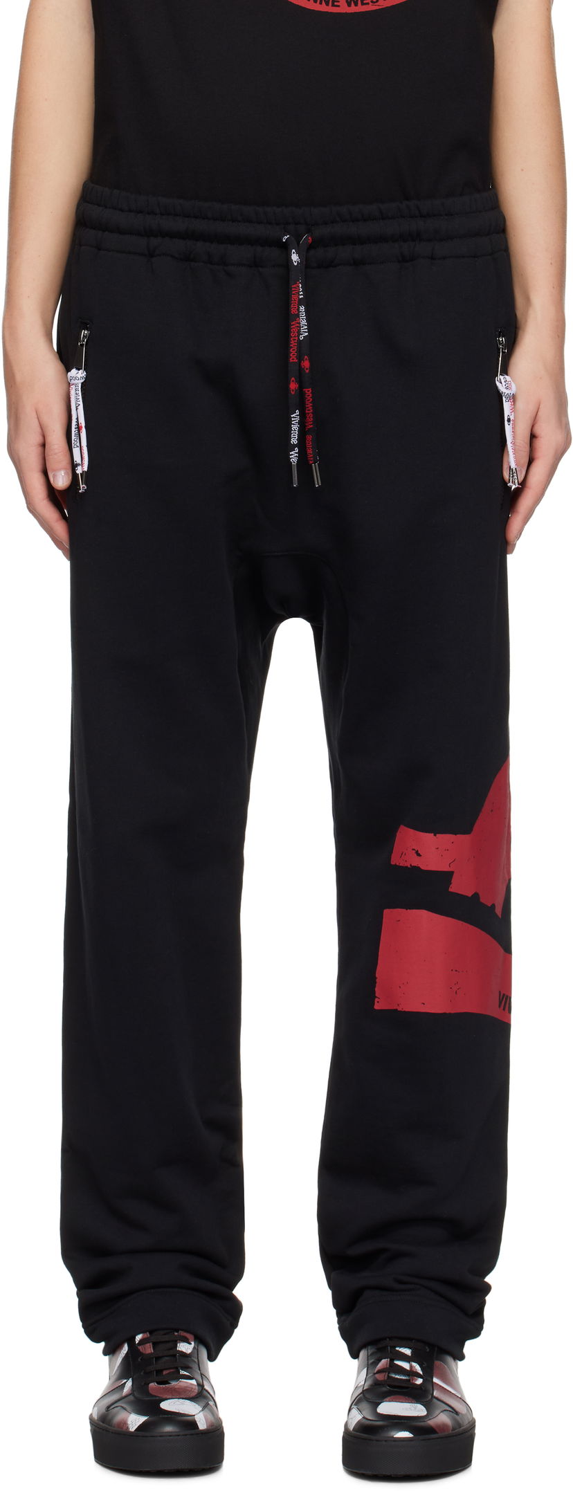 Tepláky Vivienne Westwood Football Sweatpants Čierna | 3J01000O-J006O-