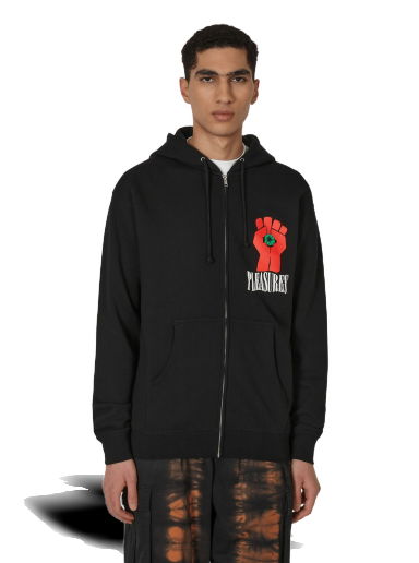 Mikina Pleasures HST Graphic Zip Hooded Sweatshirt Čierna | P22W051 BLACK