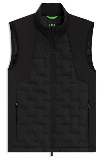 Vesta BOSS BOSS Down Gilet with Logo Pattern Čierna | 50541053, 0