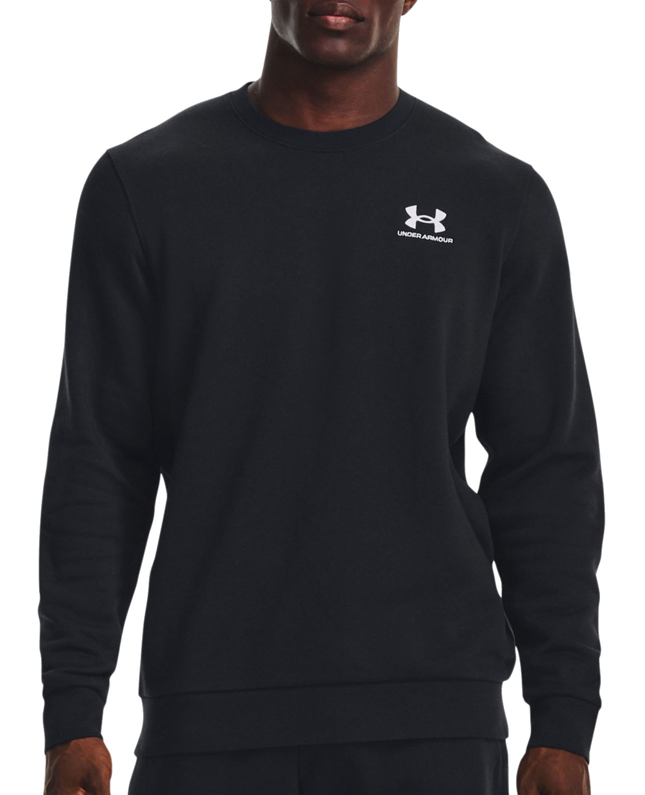 Mikina Under Armour Sweatshirt Essential Fleece Crew Čierna | 1374250-001, 0