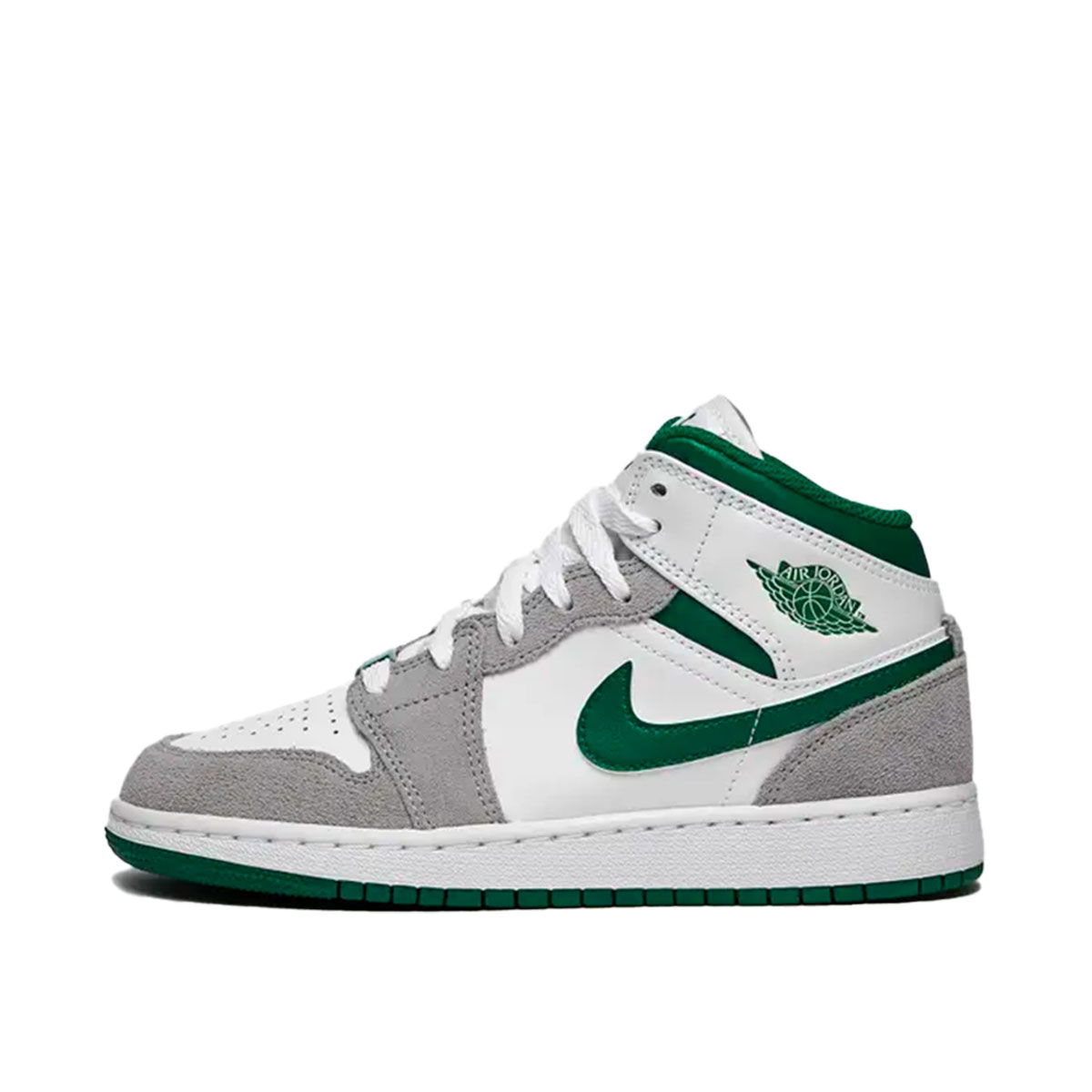 Air Jordan 1 Mid SE "Grey Pine Green" GS