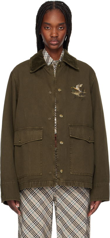 Bunda Burberry Burberry Cotton Field Jacket Zelené | 8101709, 0