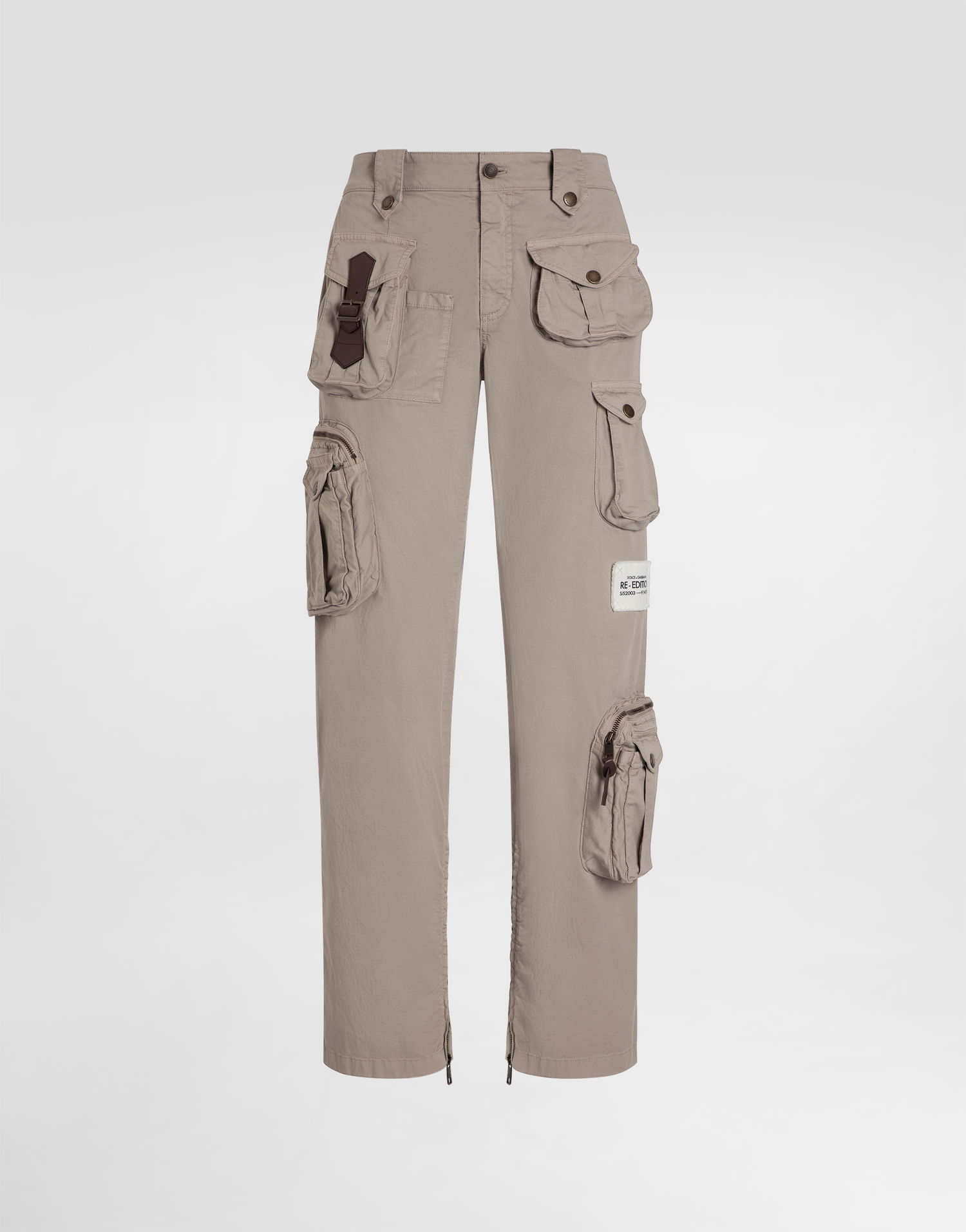 Cargo nohavice Dolce & Gabbana Dolce & Gabbana Re-Edition Cargo Cotton Trousers Béžová | GV0QETG8MQ3M0132, 0