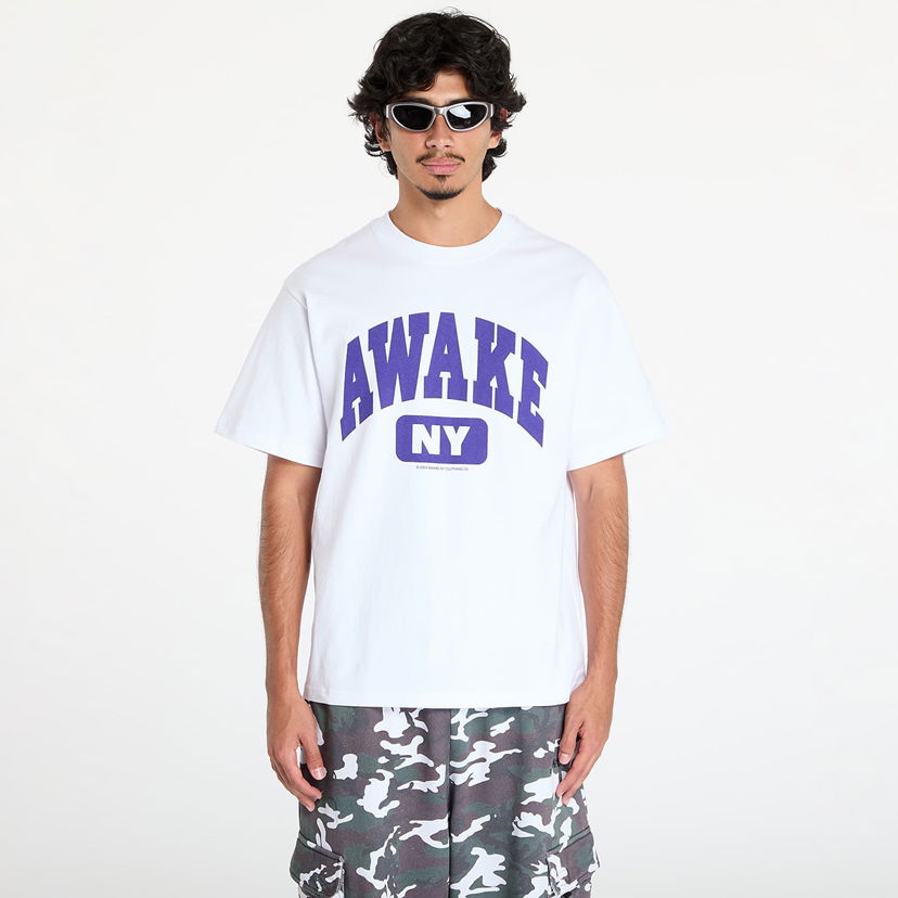 Tričko Awake NY Varsity Tee White S Biela | AWK-FW24-TS308-WHI