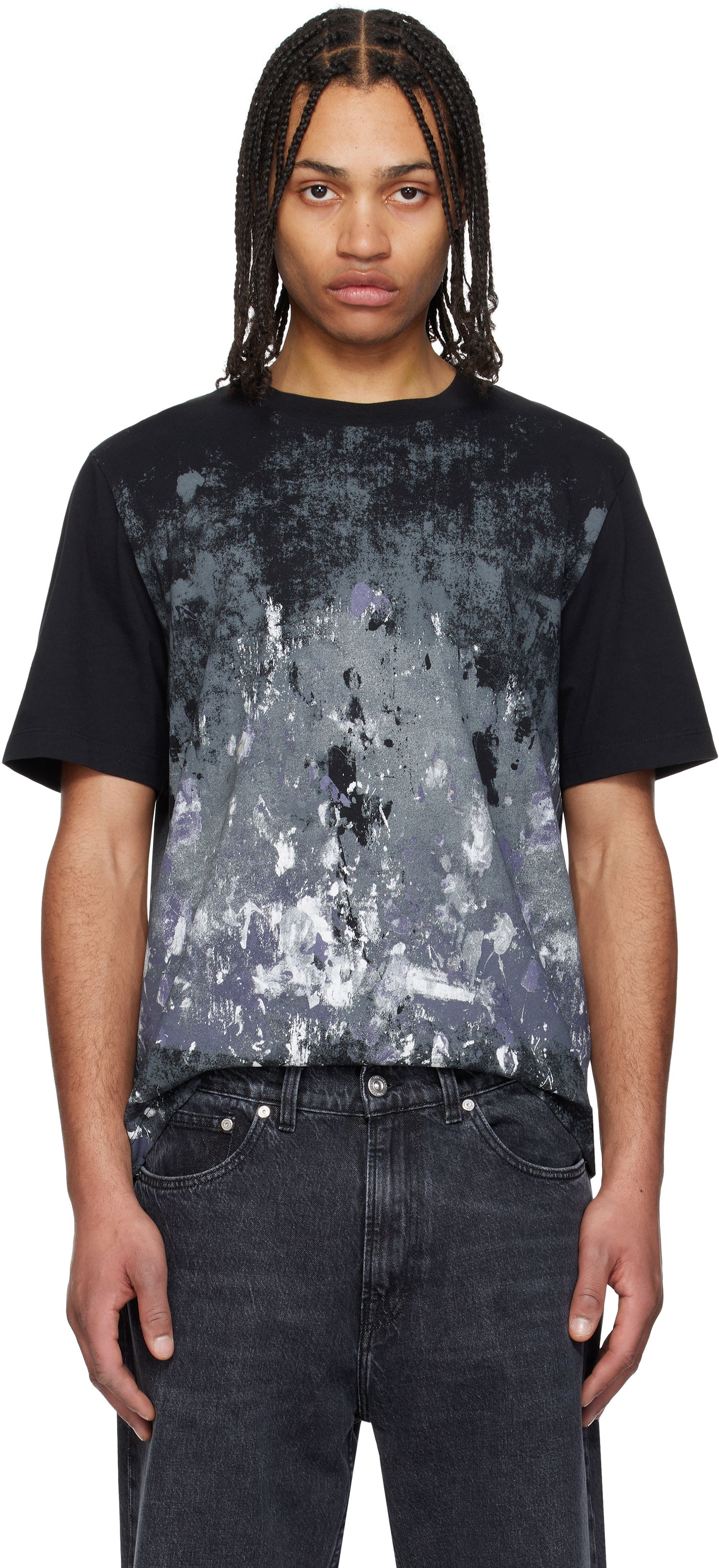 Tričko rag & bone Rag & Bone Splatter Print T-Shirt Čierna | MBC25ST033KJ33, 0