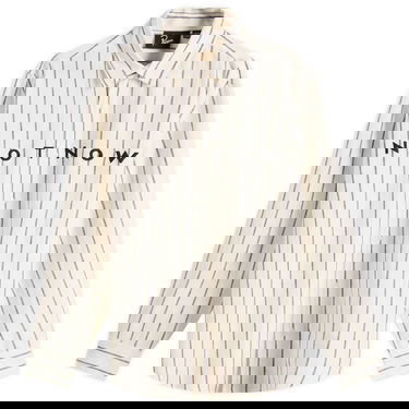 Košeľa By Parra Parra Not Now Striped Shirt, Size Large Biela | 53435-WHT, 1