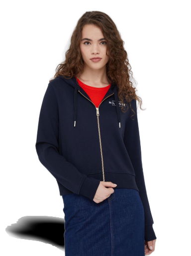 Mikina Tommy Hilfiger Full-Zip Hoodie Navy | WW0WW36569.9BYY