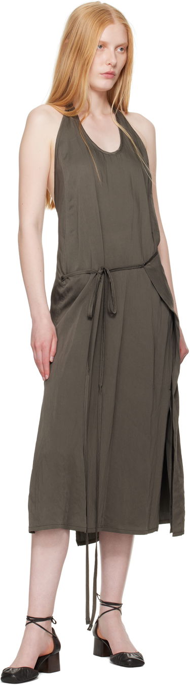 Šaty LEMAIRE Lemaire Apron Midi Dress Zelené | DR1108 LF1388, 3