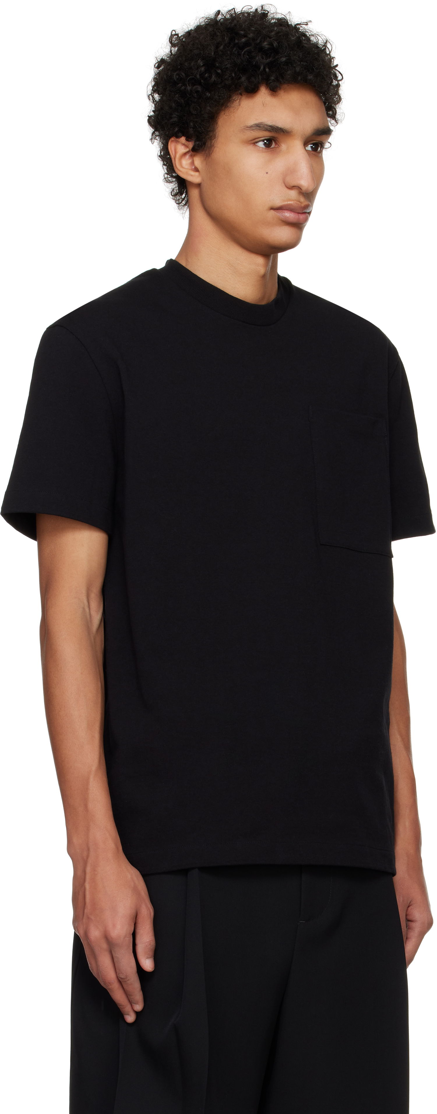 Tričko Jil Sander Jil Sander Logo Flag Pocket T-Shirt Čierna | J22GC0197_J20256, 1
