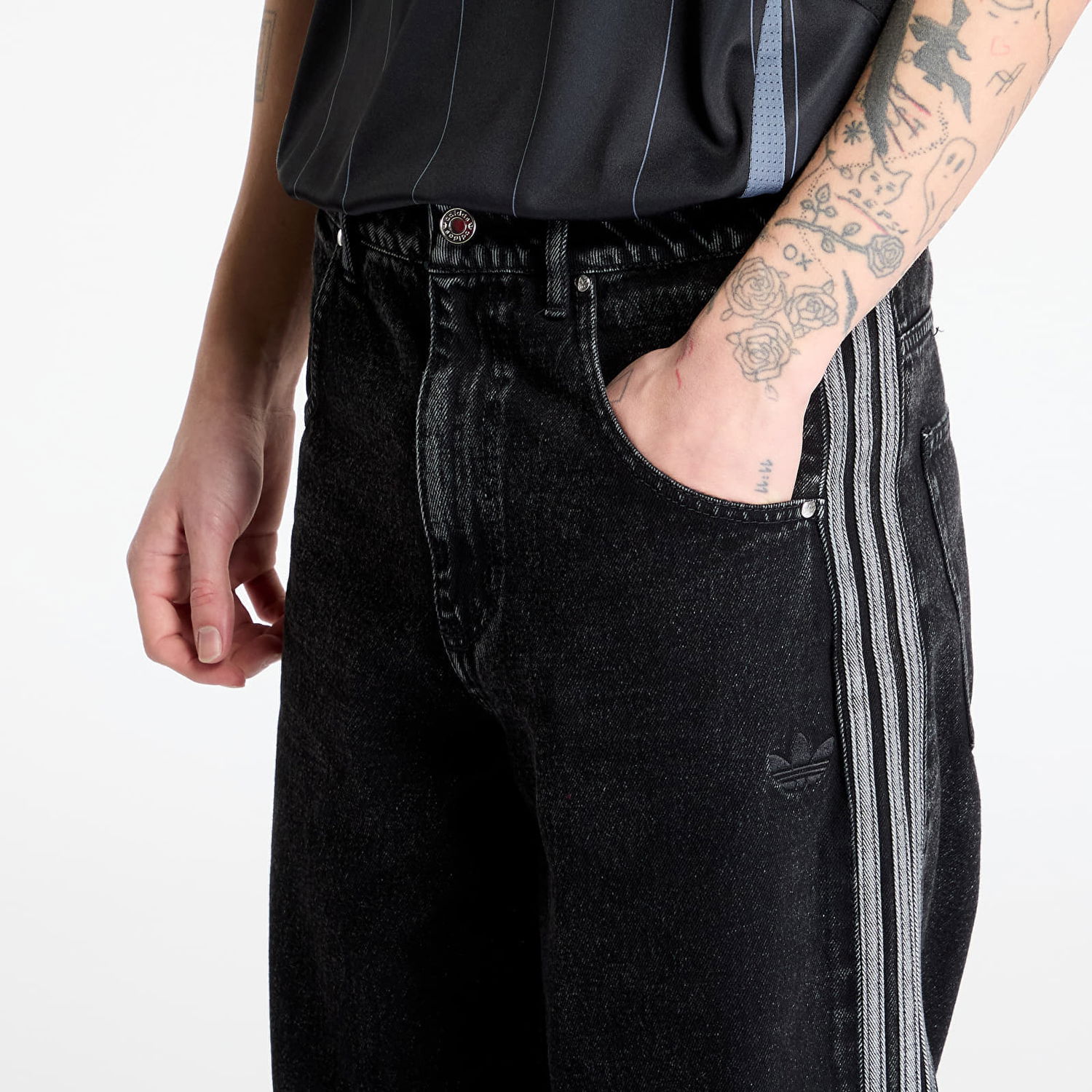 Džínsy adidas Originals Firebird Adicolor Denim Pants Čierna | JC6718, 1