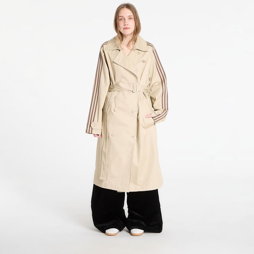 Trenčkot adidas Originals Trench Coat XL Béžová | KD3734