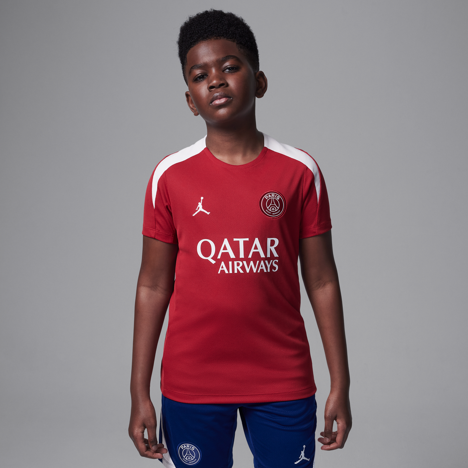 Dres Jordan Dri-FIT Strike Paris Saint-Germain Knitted Short Sleeve Soccer Jersey Červená | HJ3402-660, 0