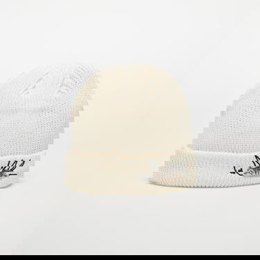 Kulicha Footshop Stone Knit Beanie with Embroidered Logo Biela | FTSHP_460, 6