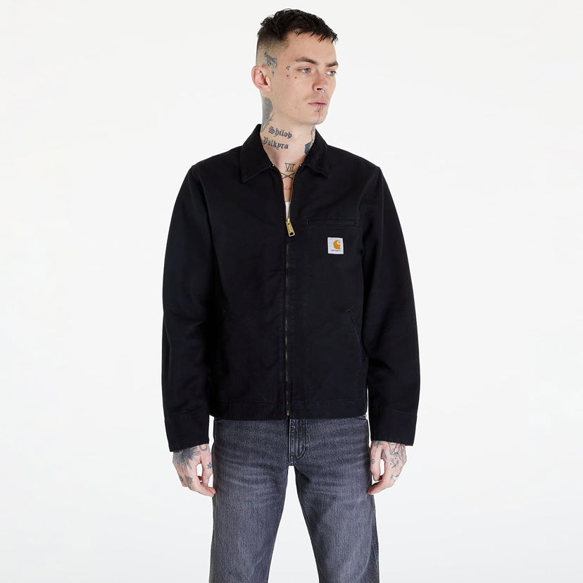 Bunda Carhartt WIP Detroit Jacket UNISEX Black/ Black Aged Canvas Čierna | I032940.00E3K