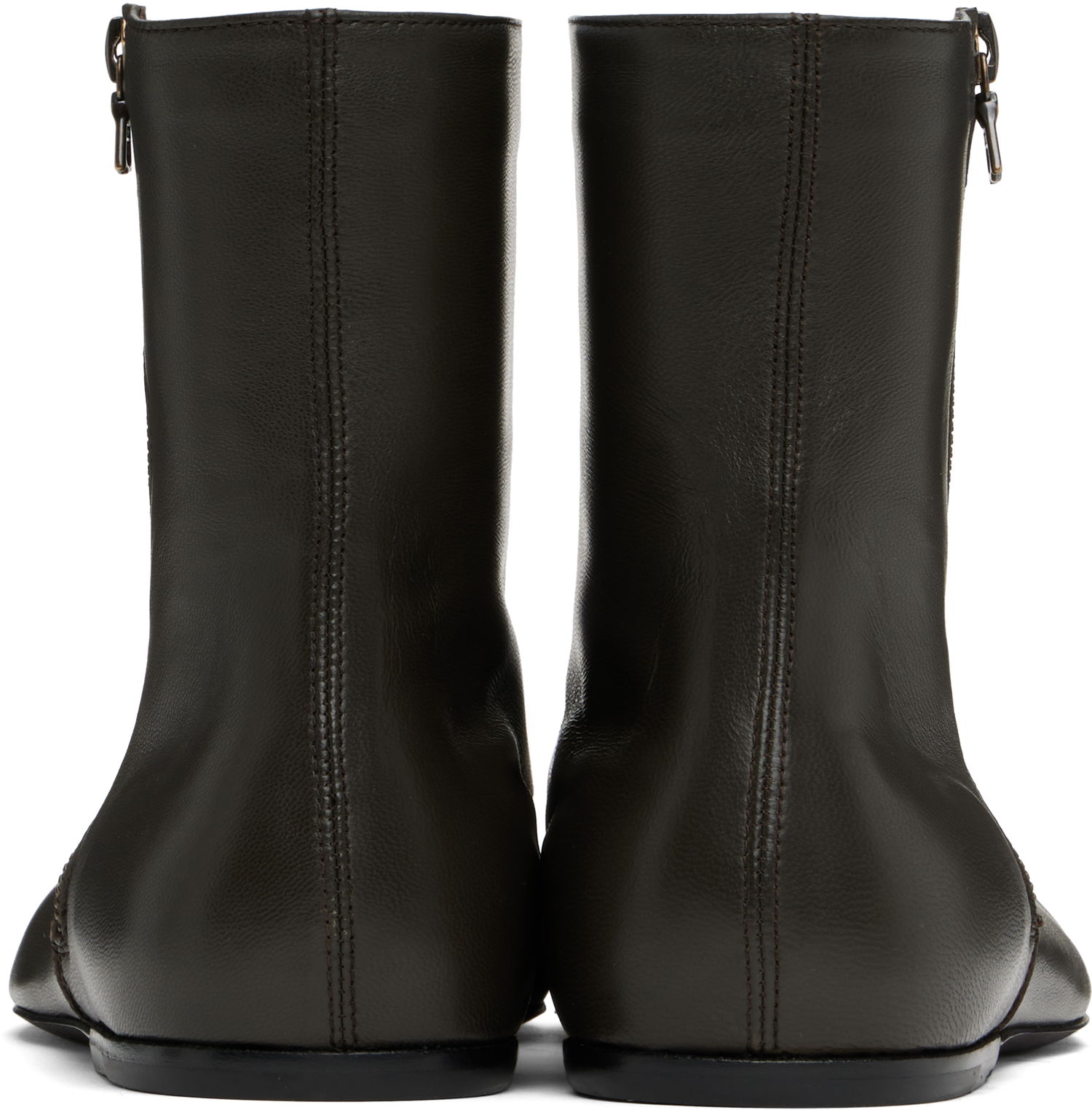 Oblečenie Dries Van Noten Dries Van Noten Leather Sock Boots Zelené | MS251-1318, 1