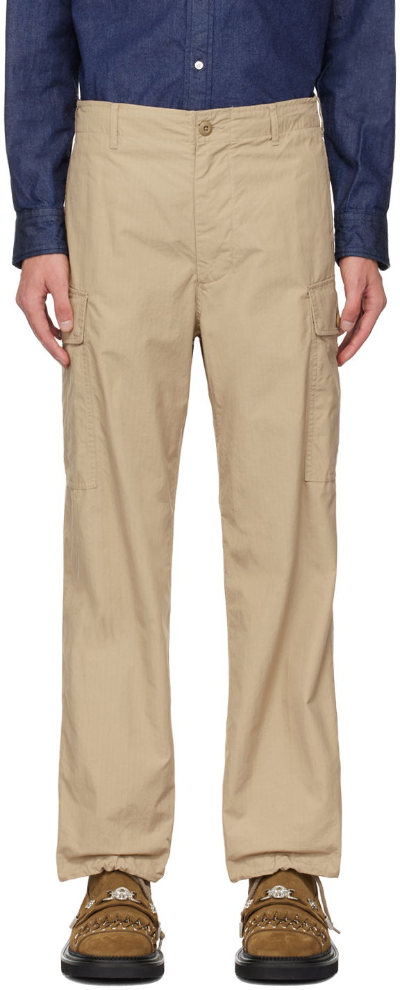 Cargo nohavice BEAMS BEAMS PLUS Military Cargo Pants Béžová | 3824-0081-803, 0