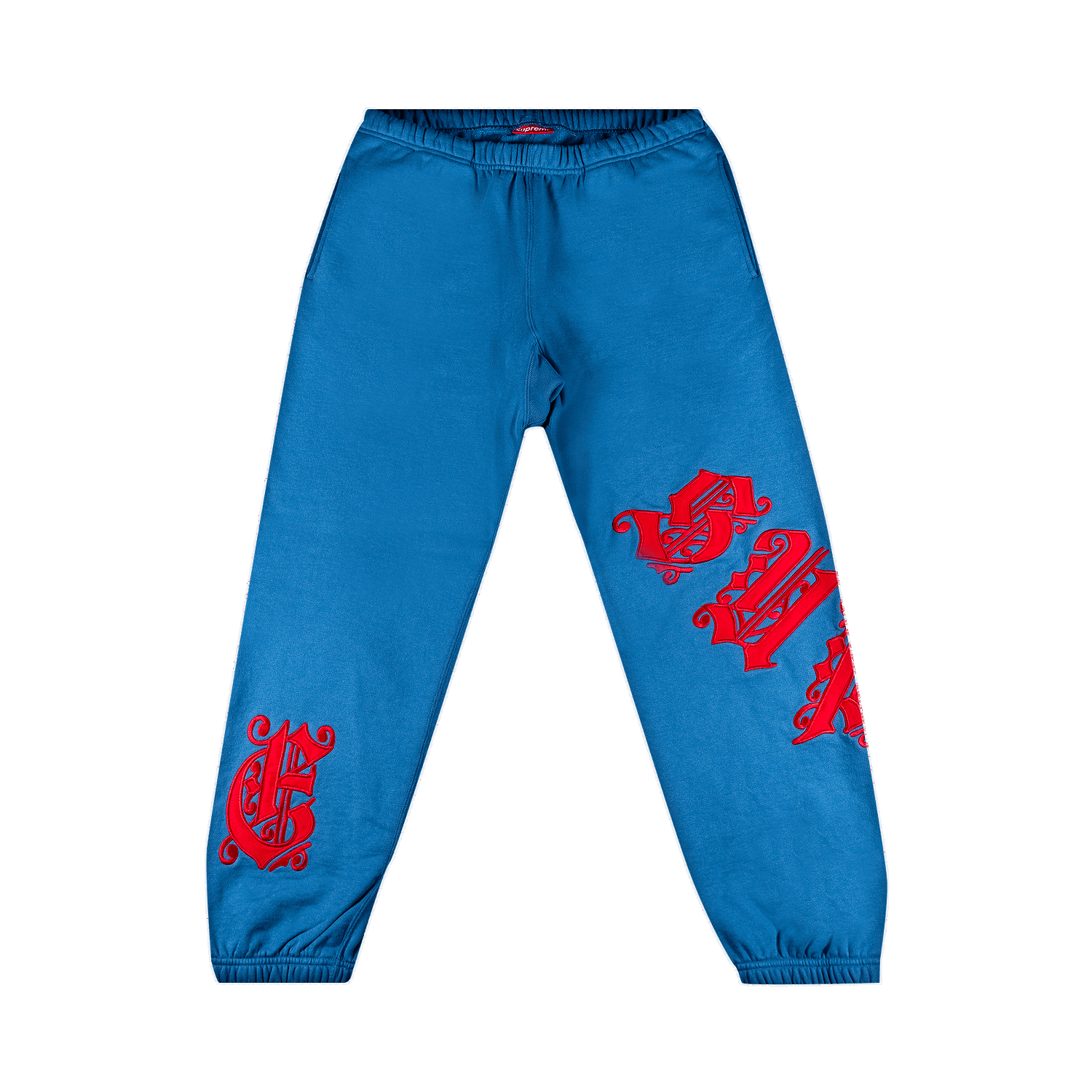 Tepláky Supreme Old English Wrap Sweatpant Modrá | SS21P80 PALE ROYAL, 0